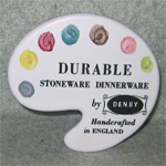 Denby Pottery advertising plaque