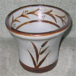 Denby pottery grey vase